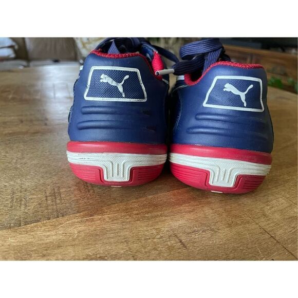 Puma Nyter BMW Leather   Men’s Navy Blue Red Driving Speed Cat Size  6.5 Shoes - Picture 3 of 7